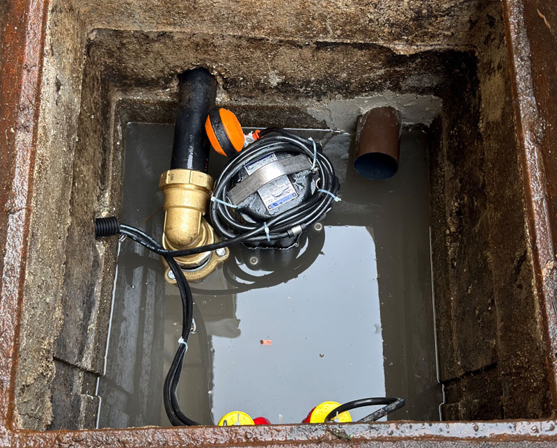 Pozzetto del sistema antiallagamento per il condominio Giare a Sovizzo (VI)