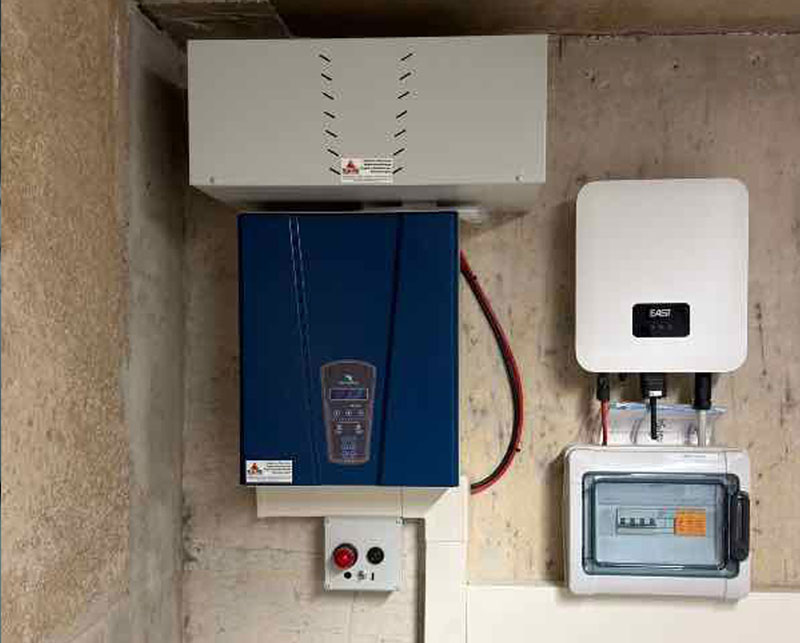 Contatori dell'impianto di sollevamento acque per il Condominio Residence Trento a San Bonifacio (VR)