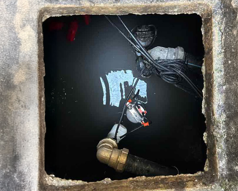 Pompa di sollevamento in pozzetto di Condominio Gorizia a Lonigo (VI)